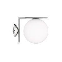 IC C/W from Flos, shown in chrome as wall light